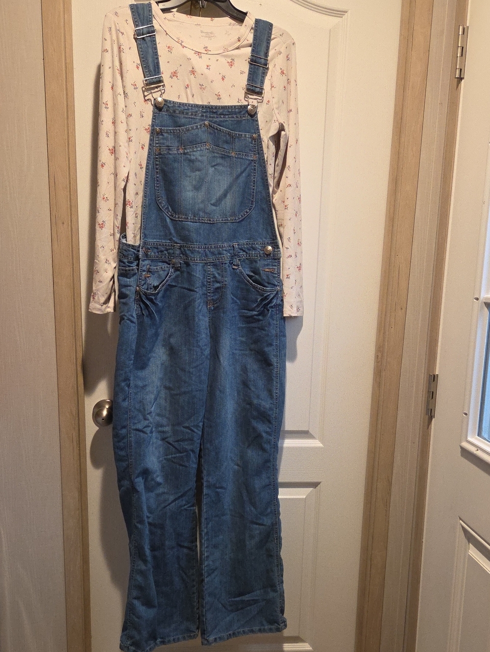 No Boundaries Light Blue Denim Overalls